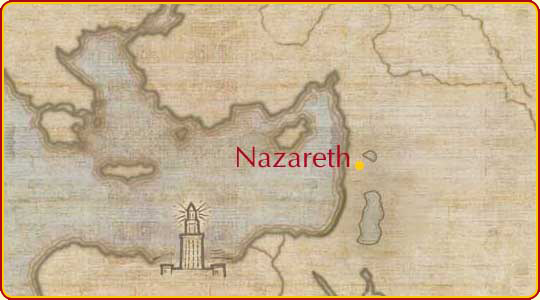 Map showing Nazareth