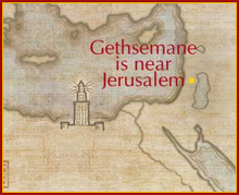 Map showing Gethsemane